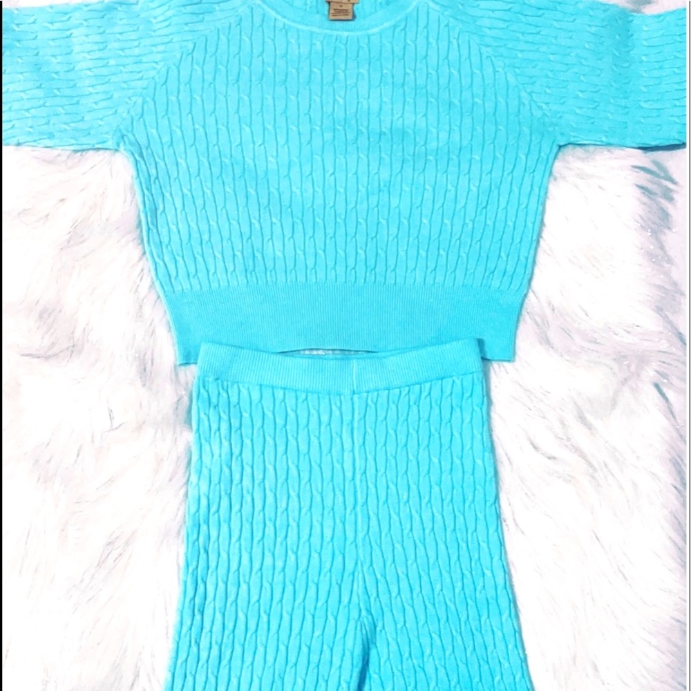 Turquoise 2 Piece Biker Set